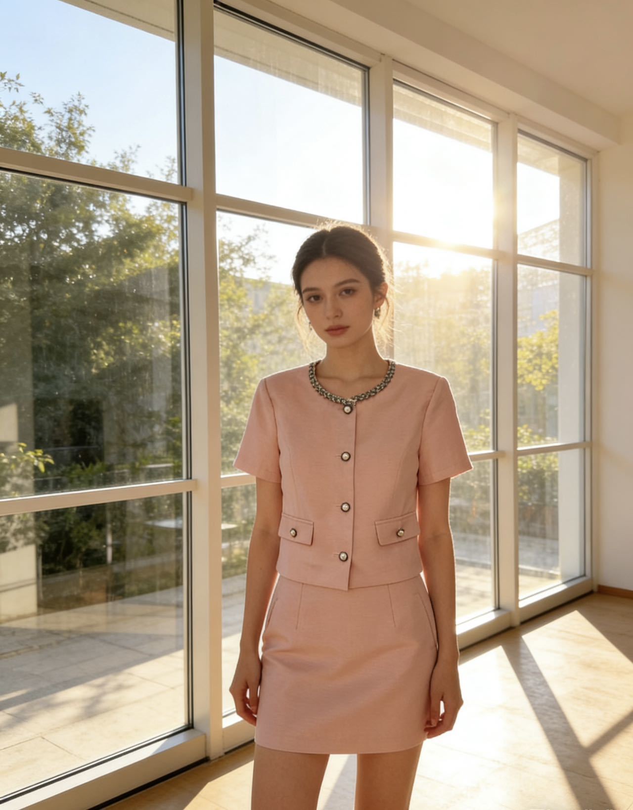 26SS NEW tweed outfit sets