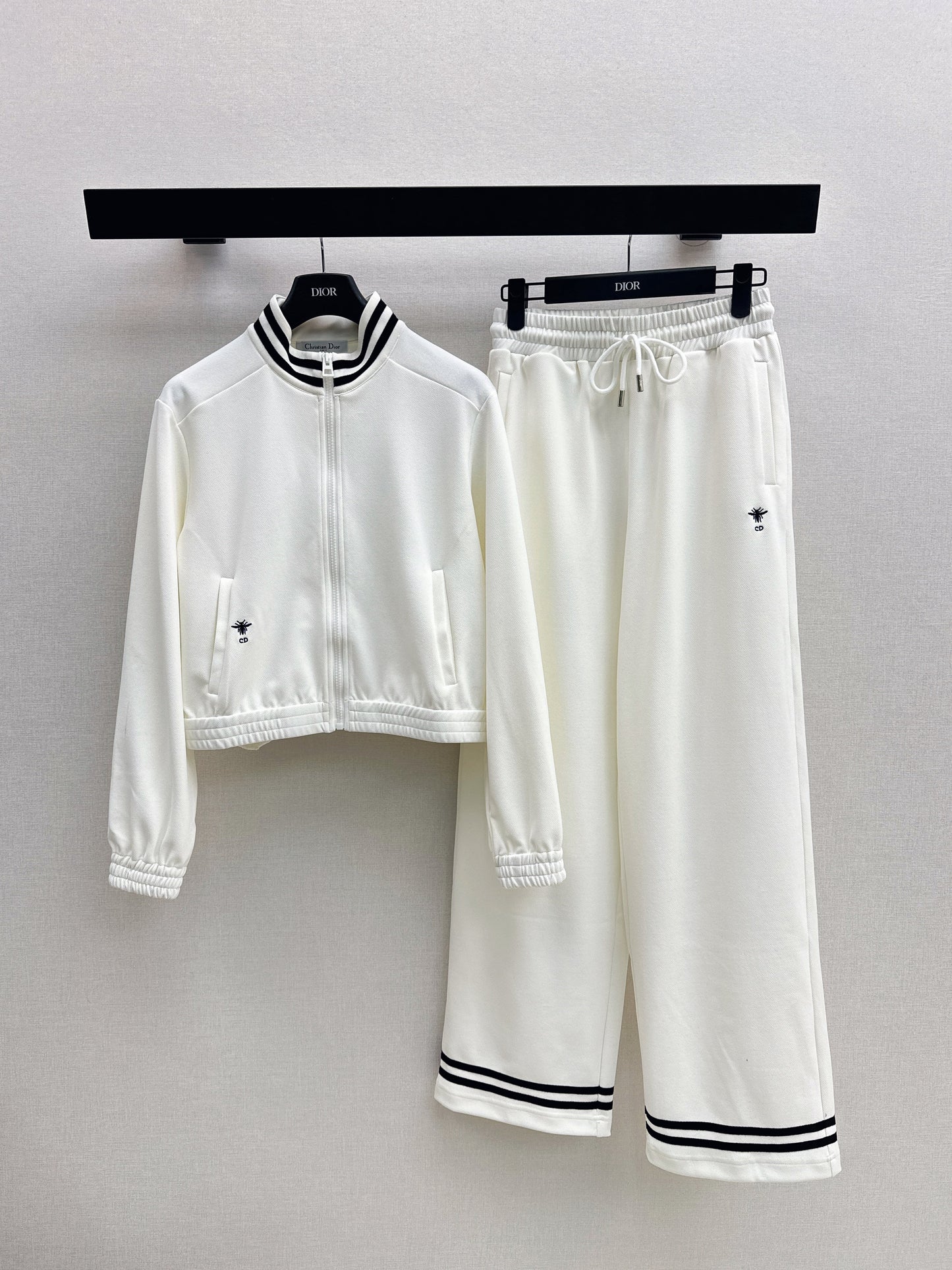 26SS NEW bee embroidery jacket+straight pants set
