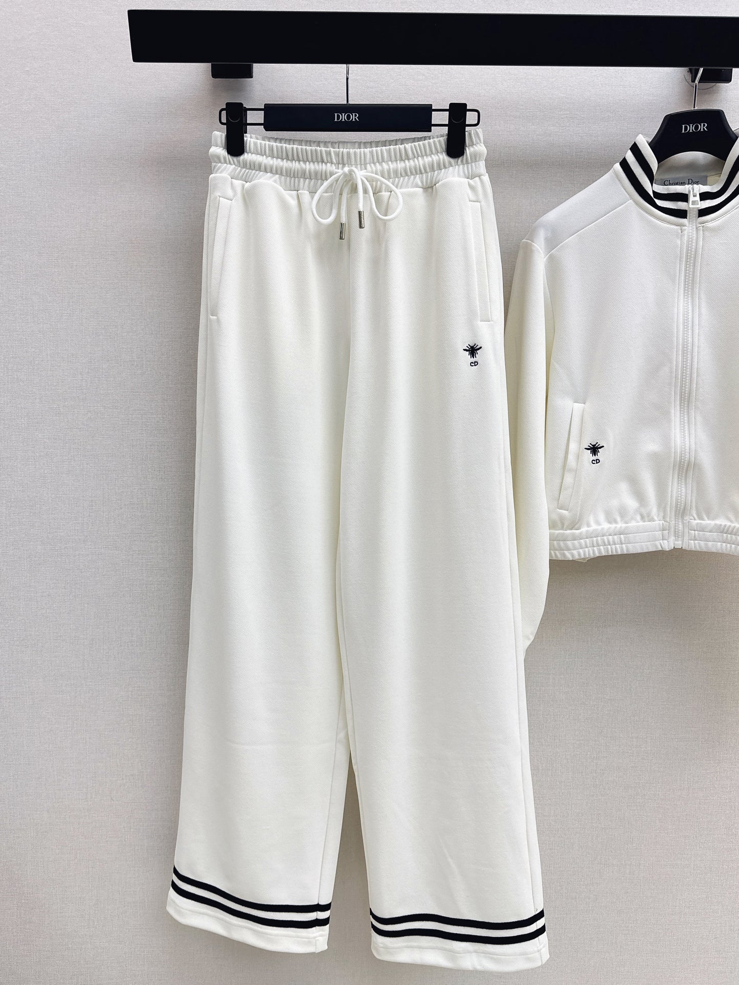 26SS NEW bee embroidery jacket+straight pants set