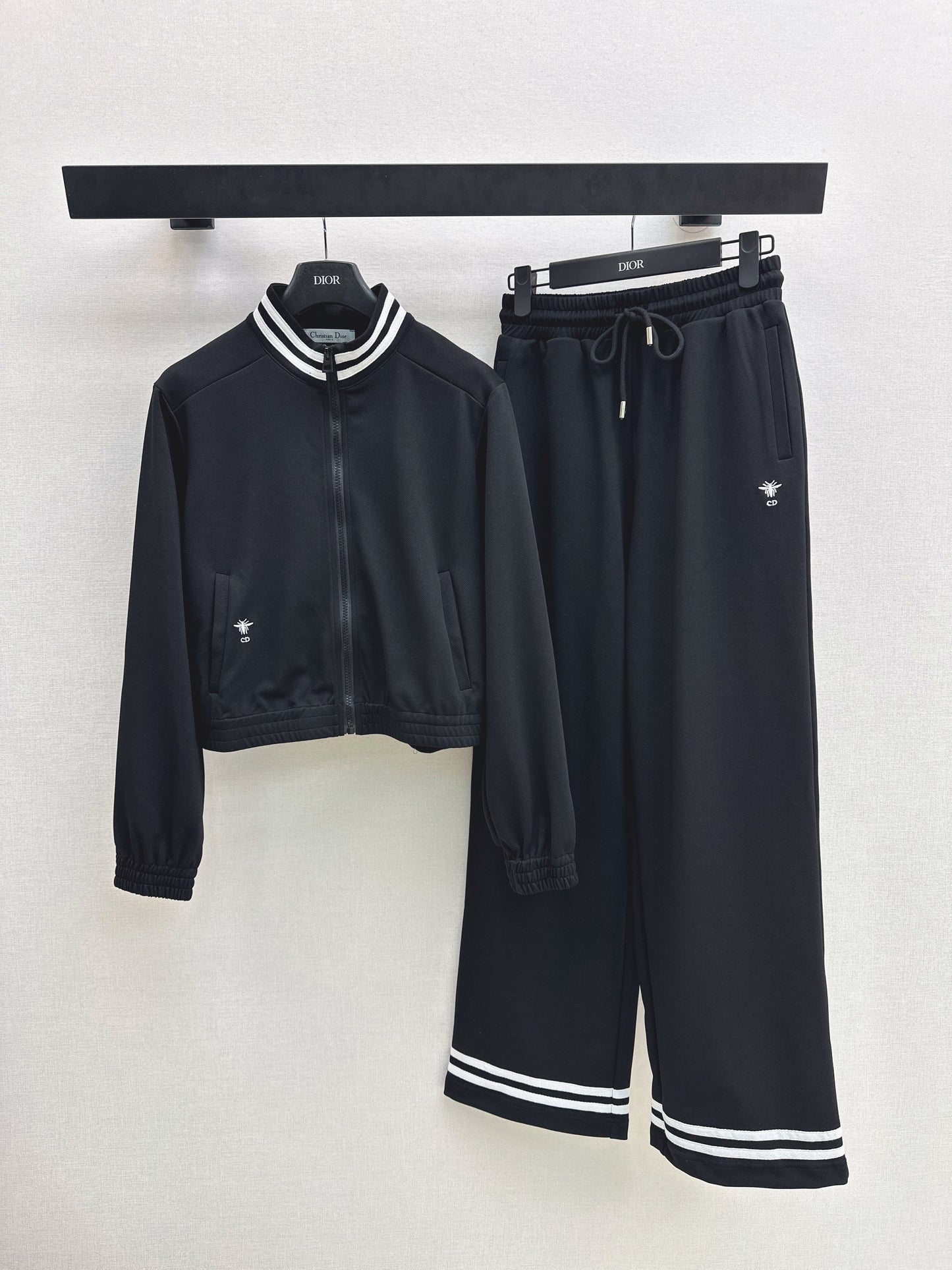 26SS NEW bee embroidery jacket+straight pants set