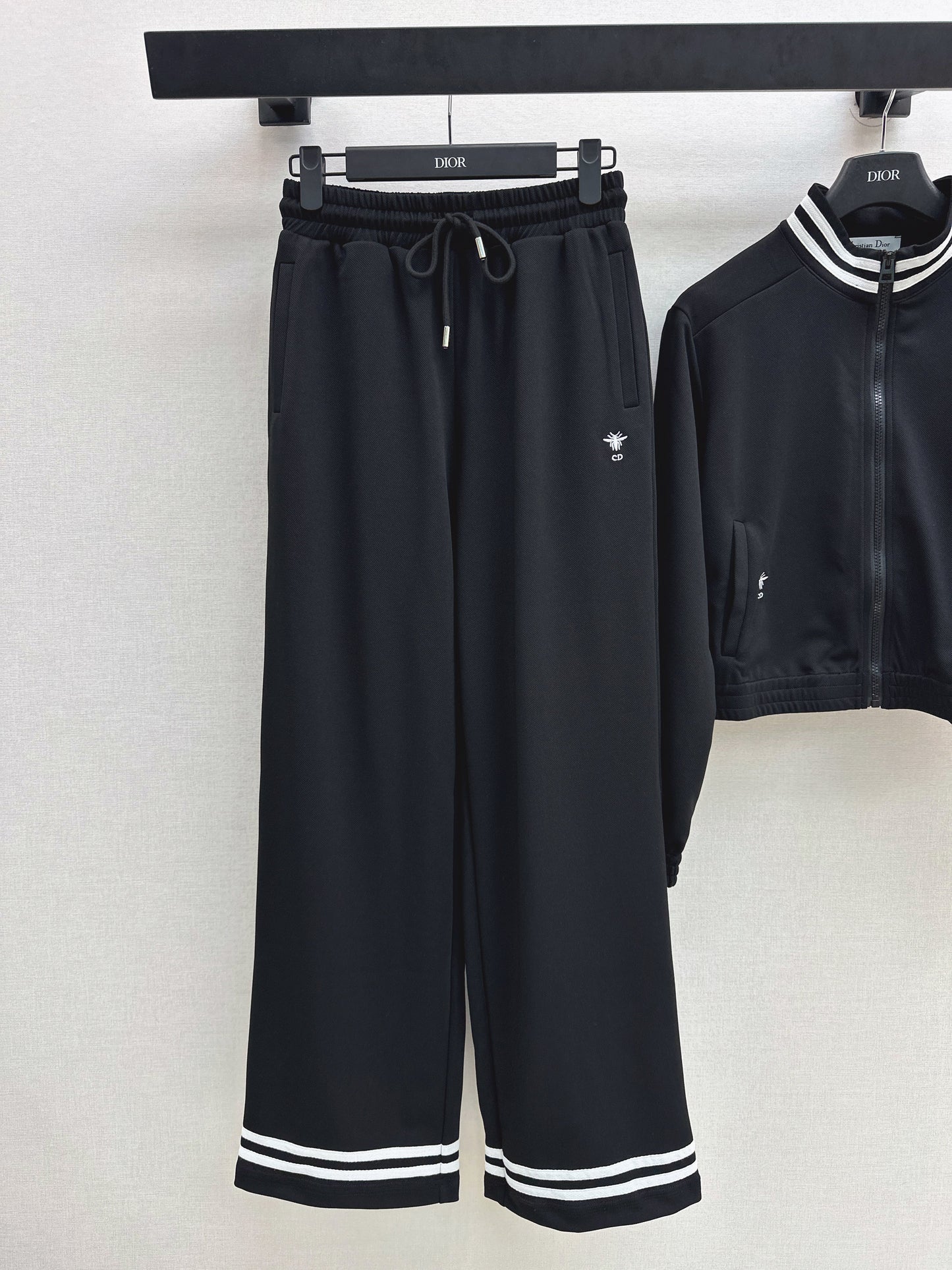 26SS NEW bee embroidery jacket+straight pants set