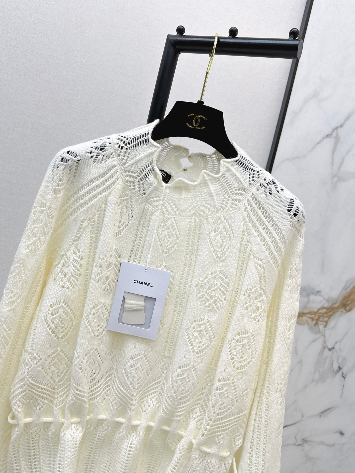 26SS NEW hollow cable knitwear