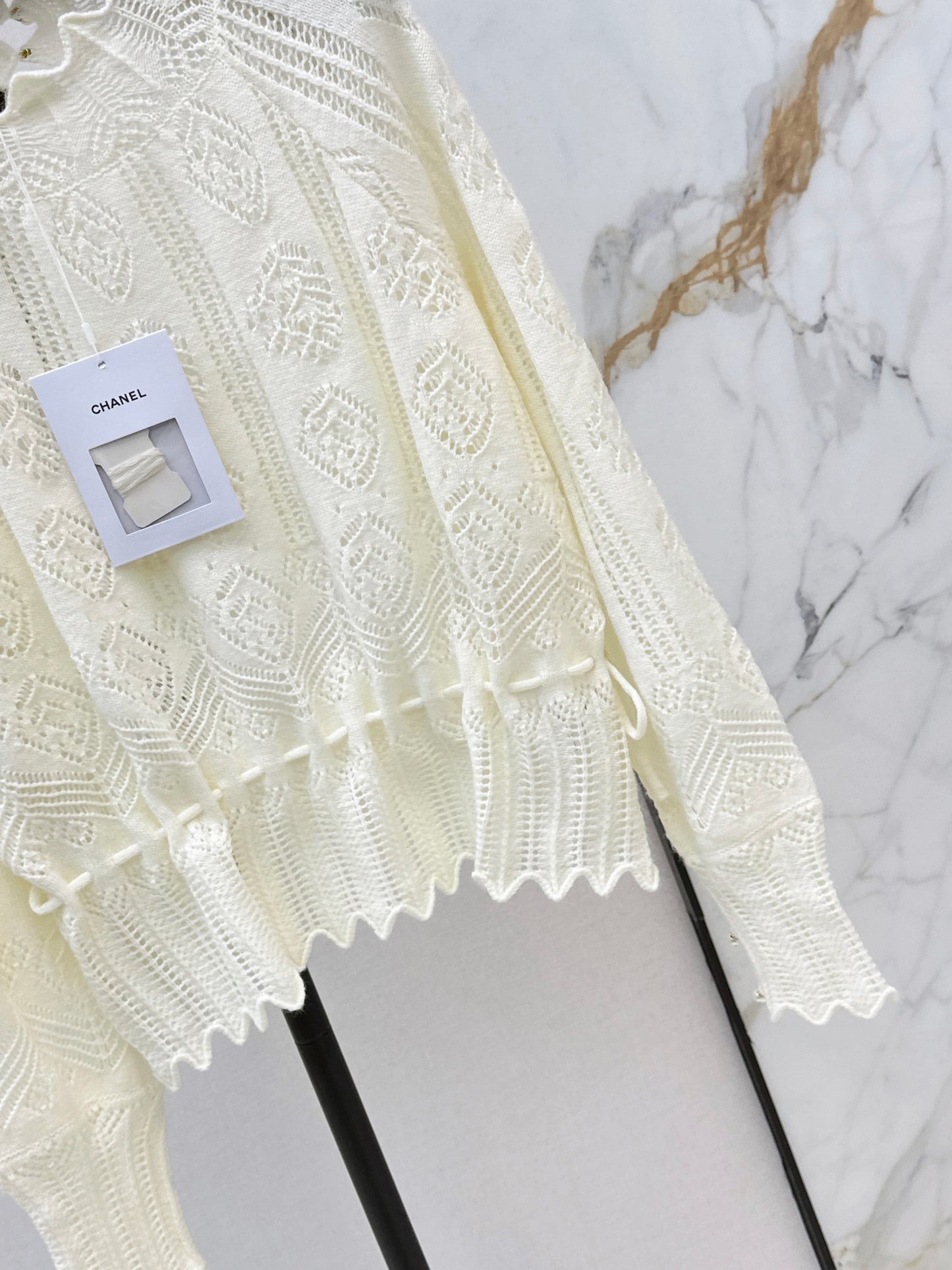 26SS NEW hollow cable knitwear