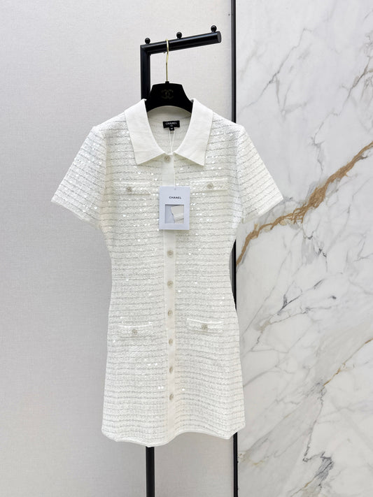 26SS NEW sequin knitted dress