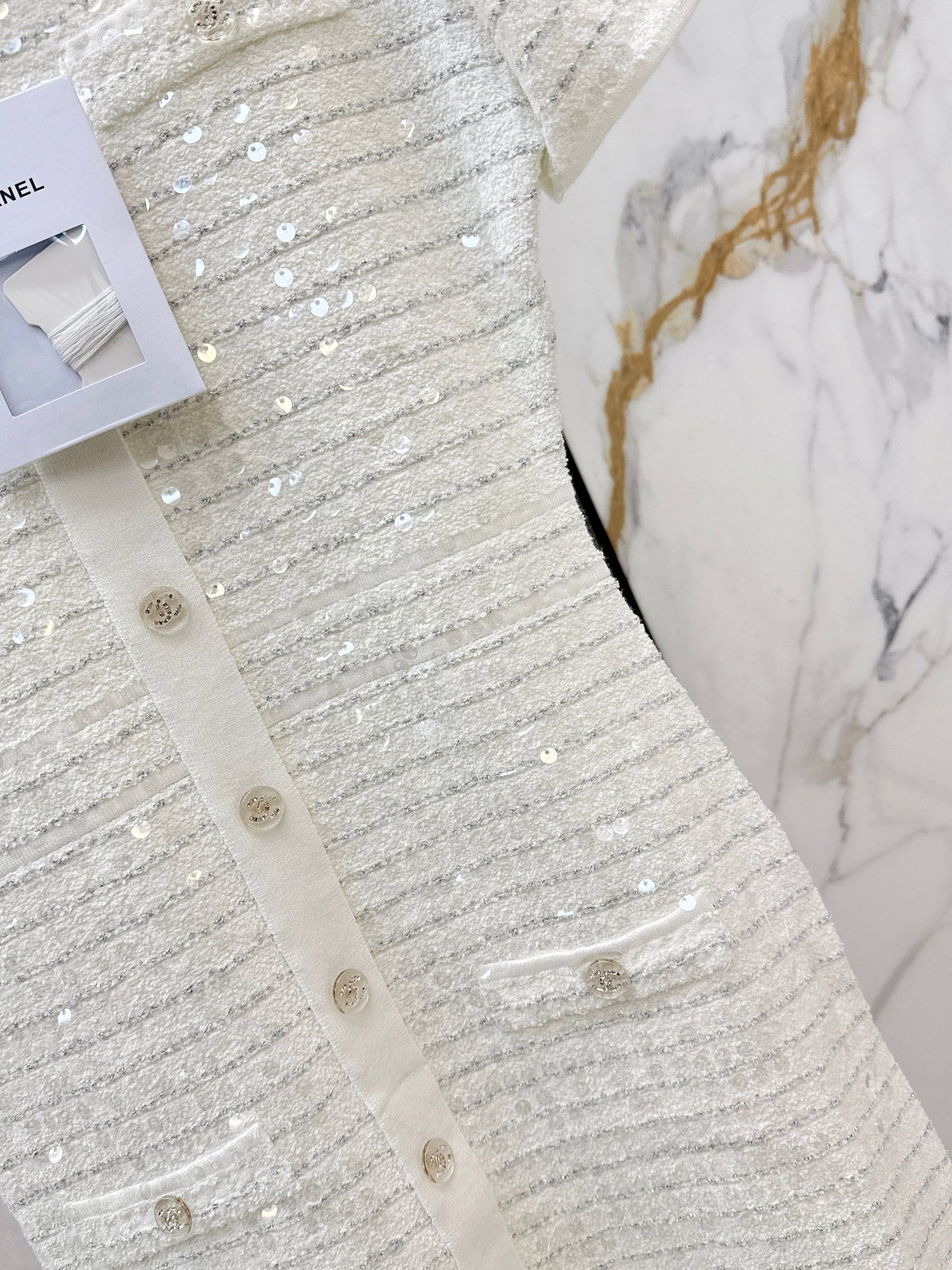 26SS NEW sequin knitted dress