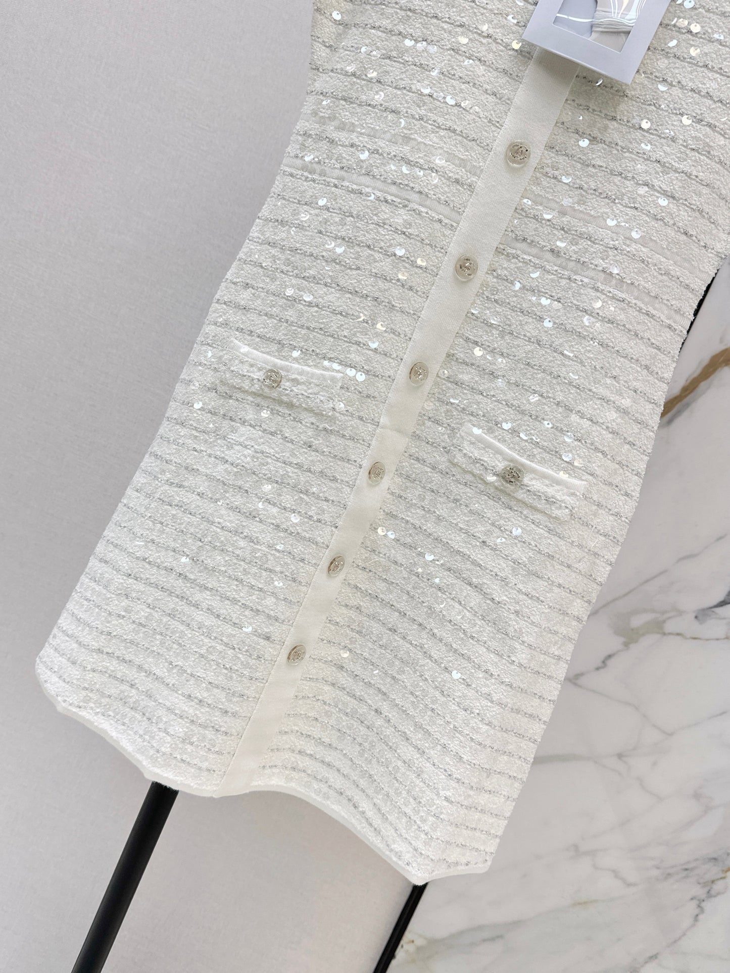 26SS NEW sequin knitted dress