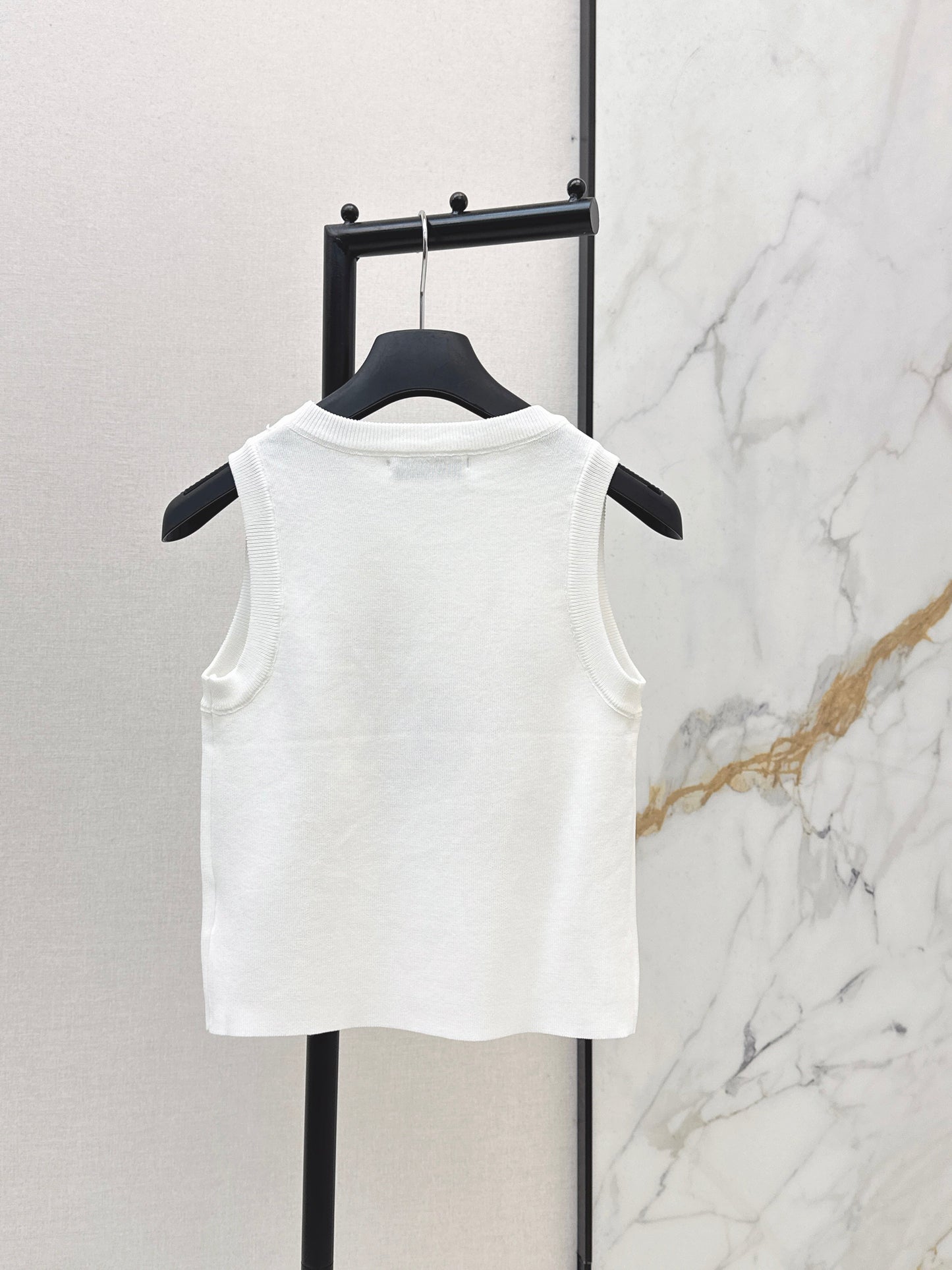 26SS NEW embroidery knitted vest