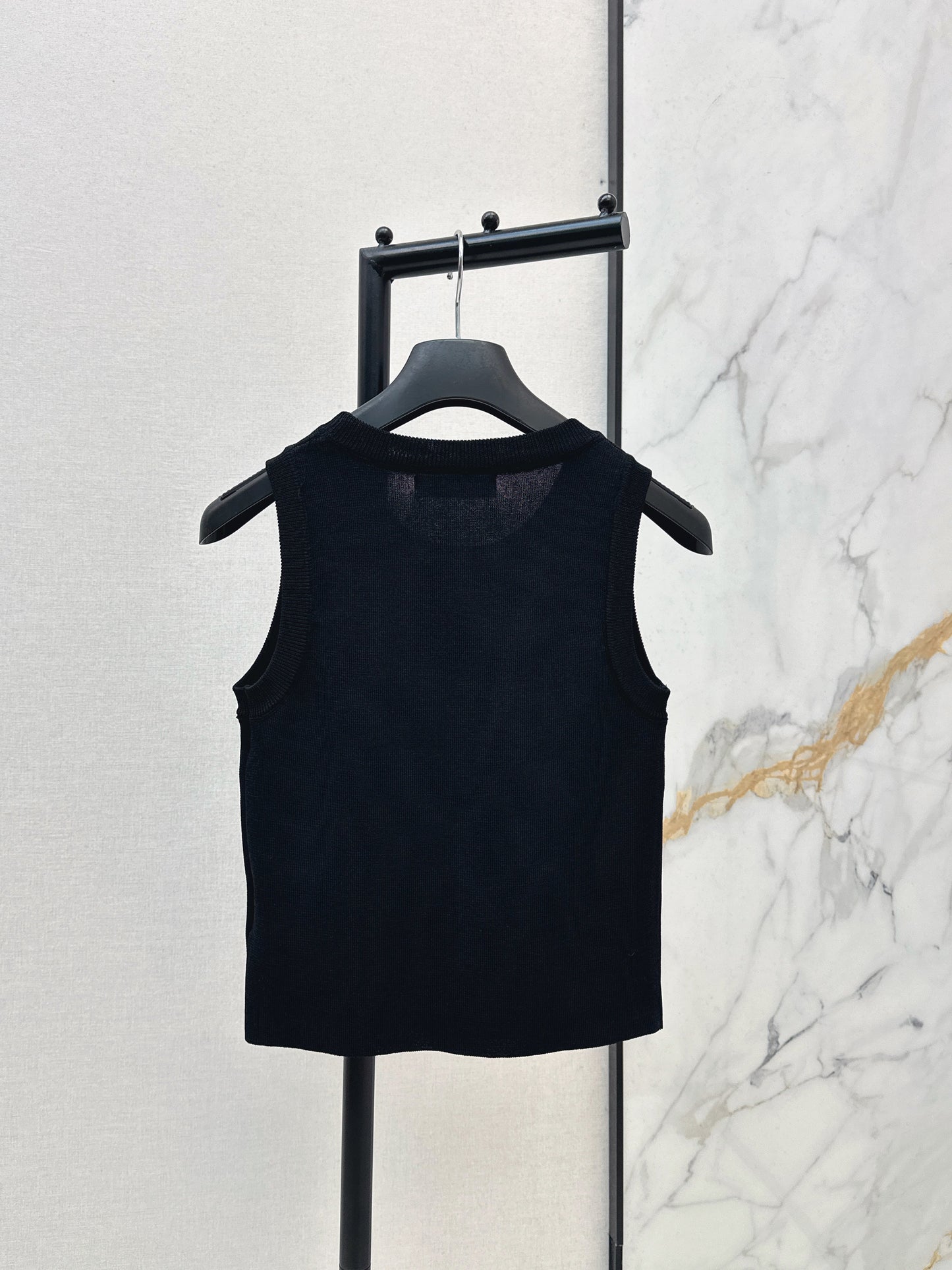 26SS NEW embroidery knitted vest