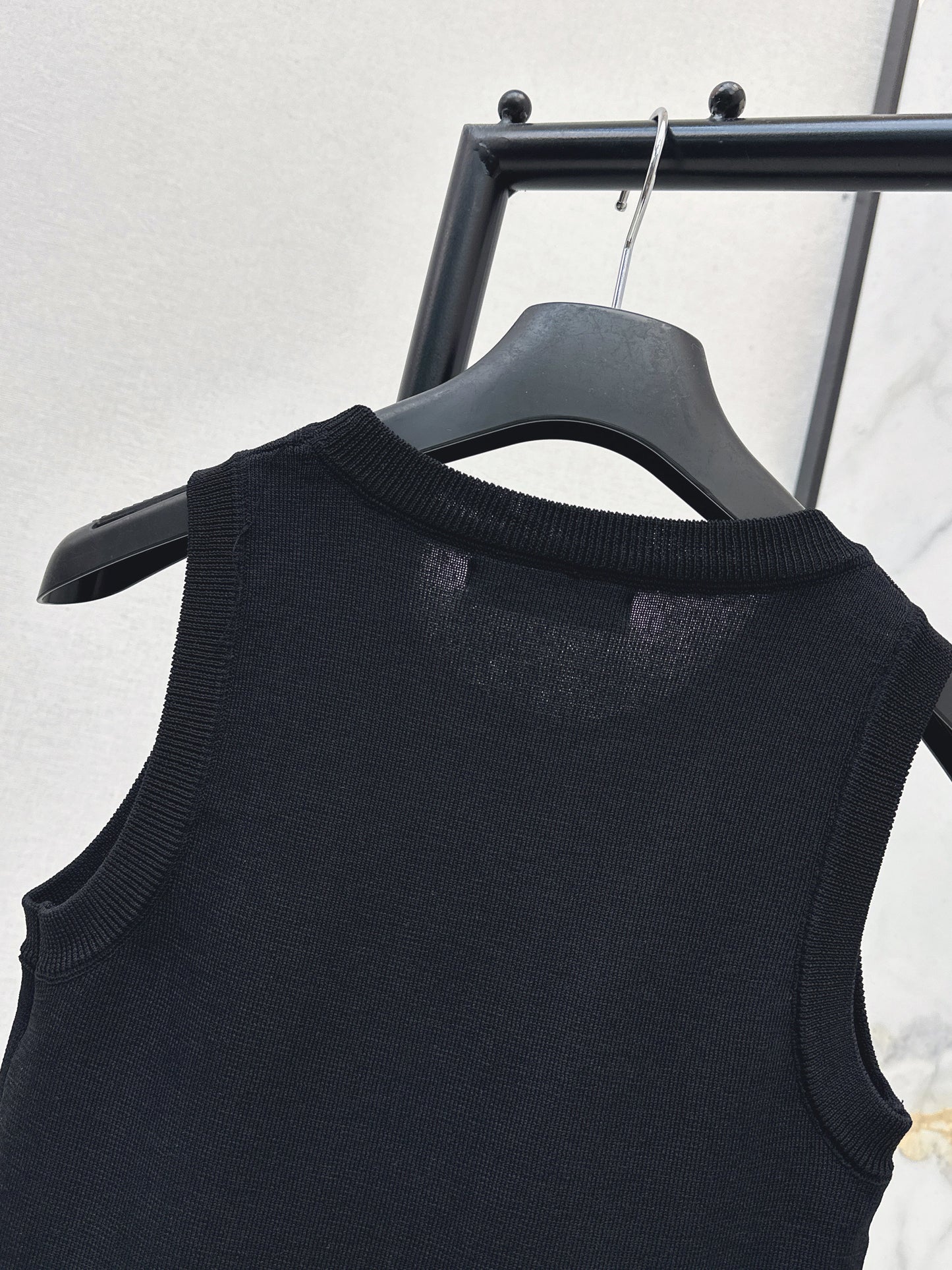 26SS NEW embroidery knitted vest