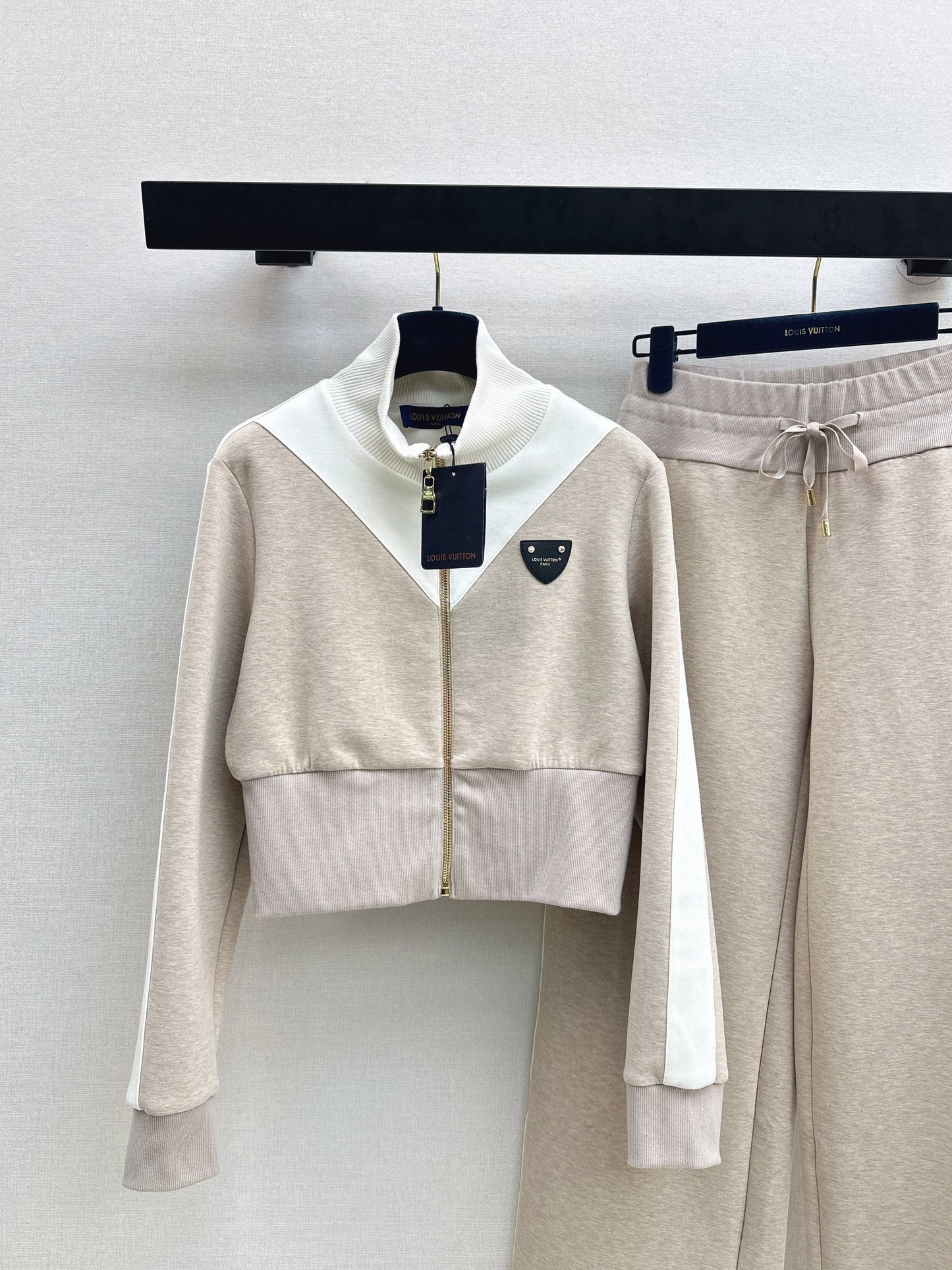 26SS NEW contract stand-collar jacket+straight pants sets