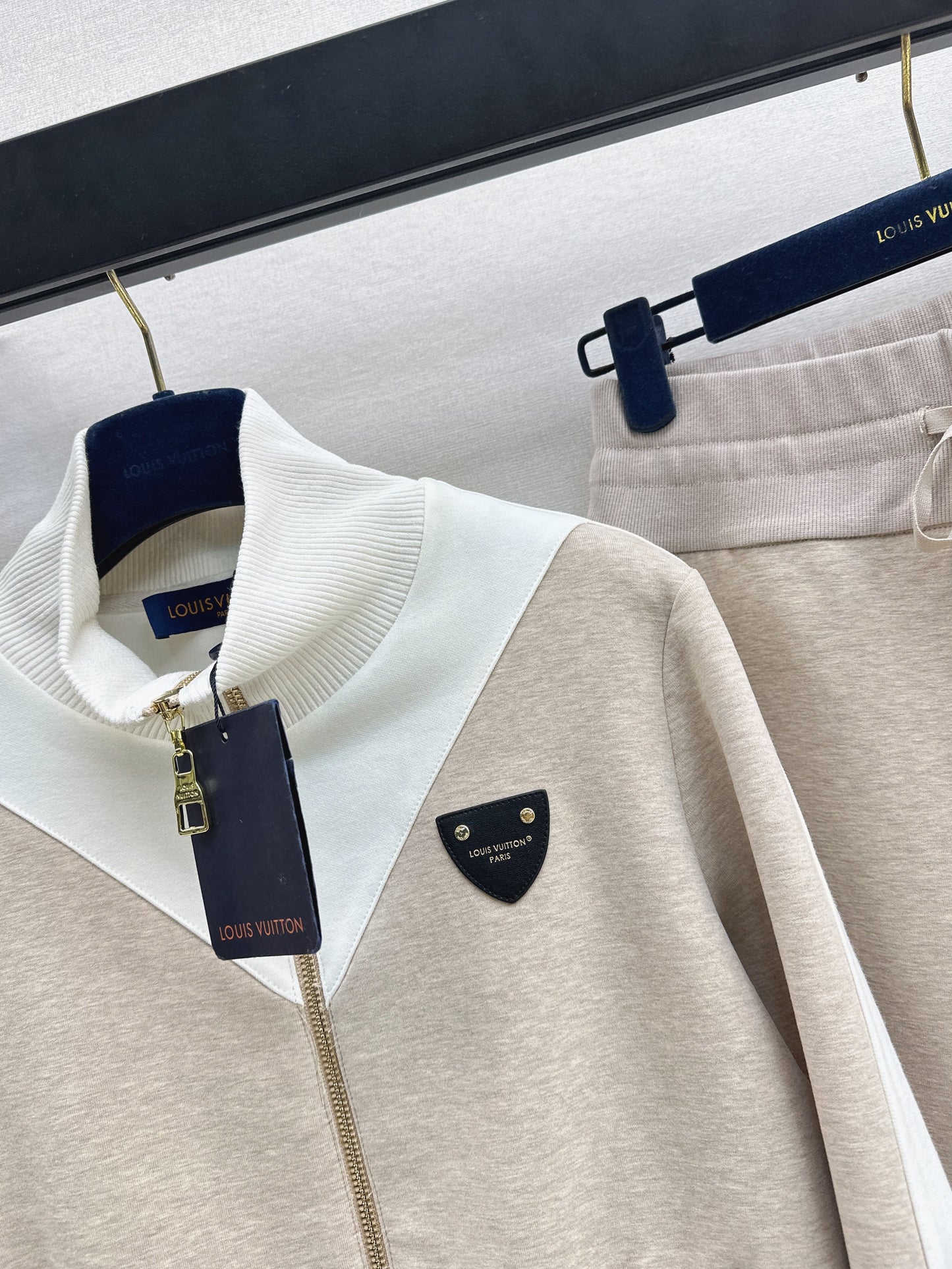 26SS NEW contract stand-collar jacket+straight pants sets