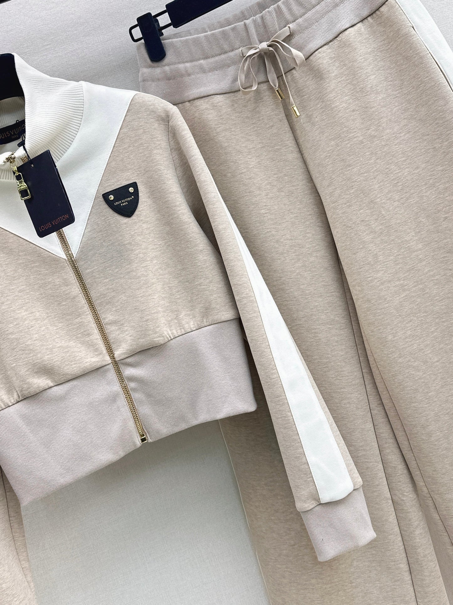 26SS NEW contract stand-collar jacket+straight pants sets