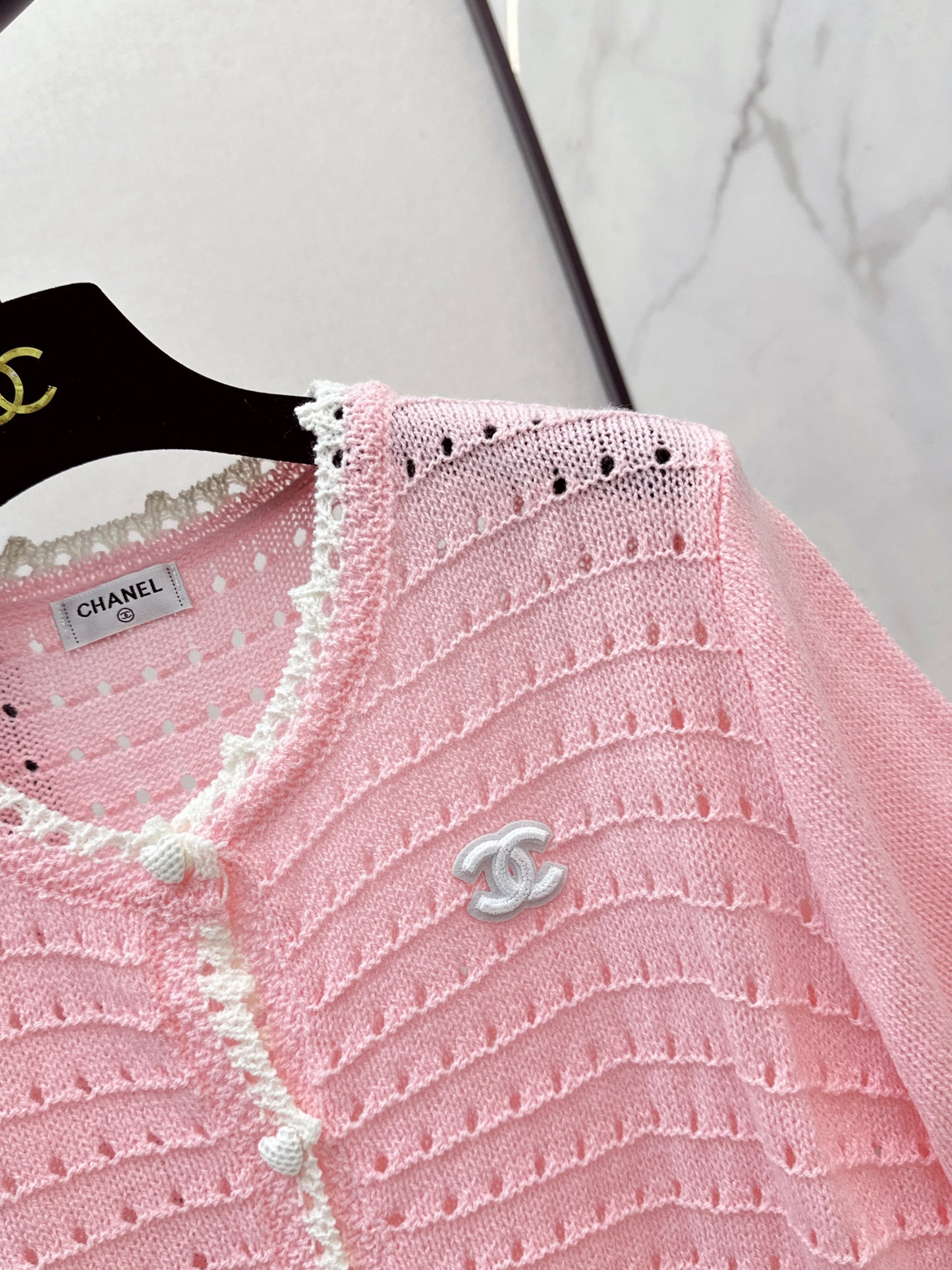 26SS NEW hollow short sleeve knitwear