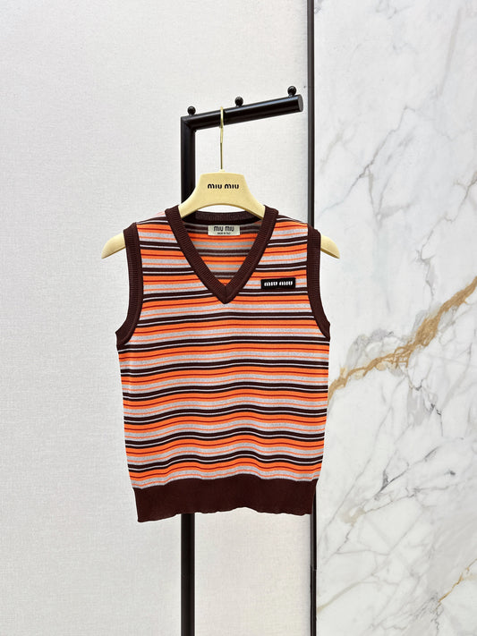 26SS NEW stripe knitted vest