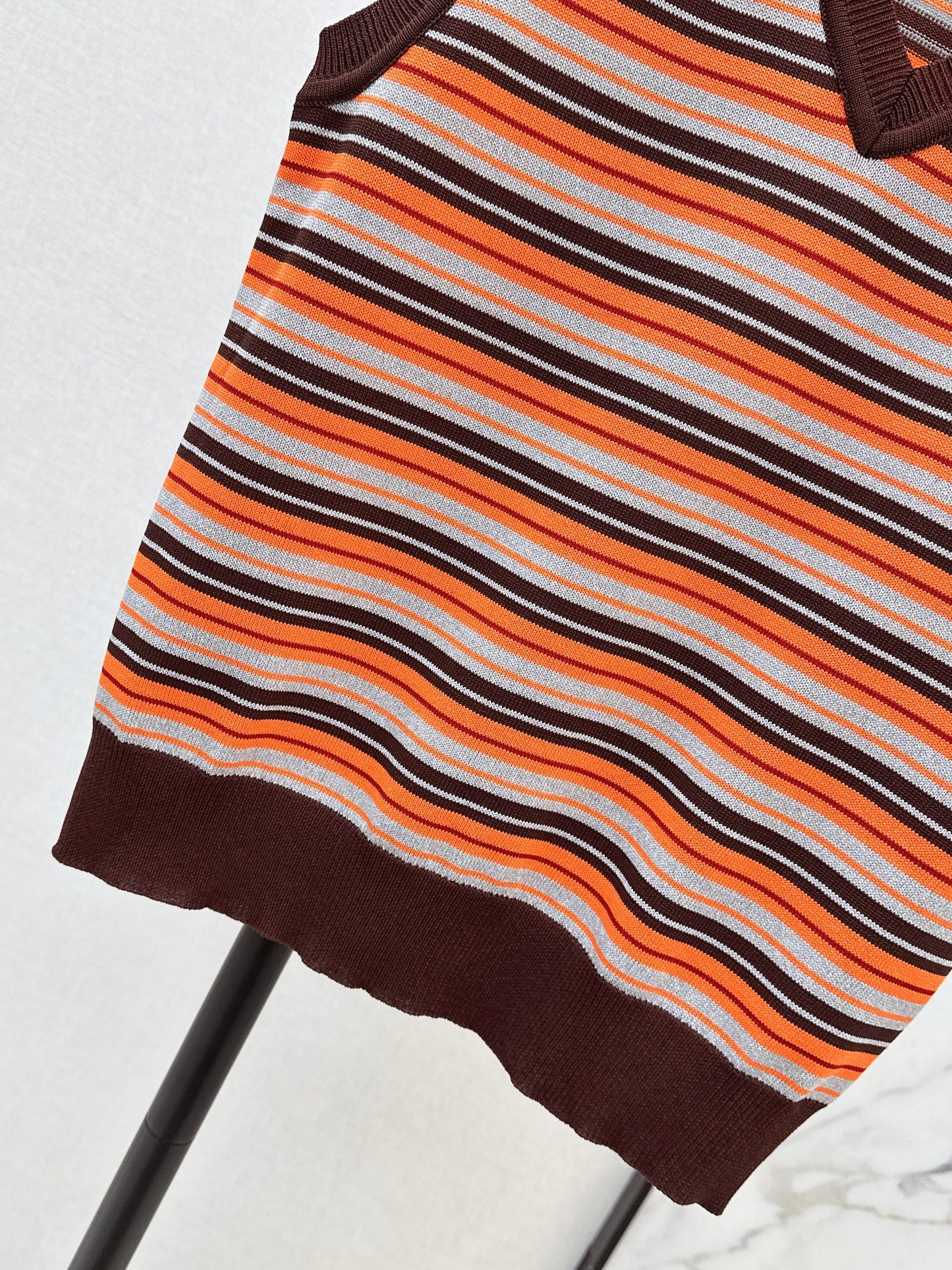 26SS NEW stripe knitted vest