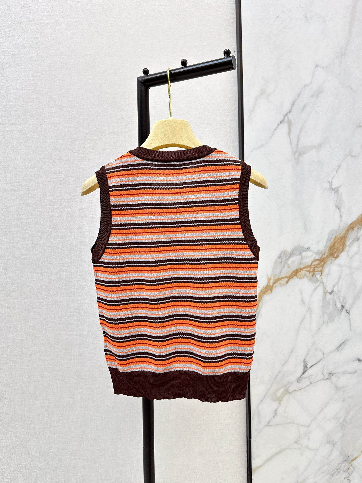 26SS NEW stripe knitted vest