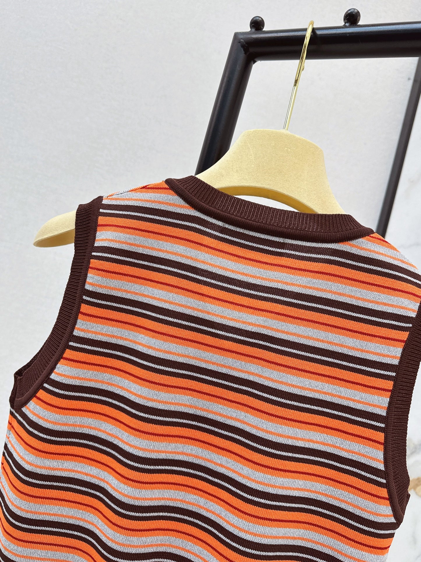 26SS NEW stripe knitted vest