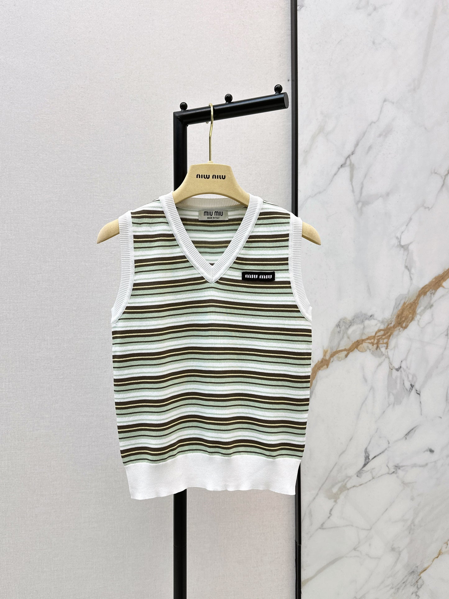 26SS NEW stripe knitted vest