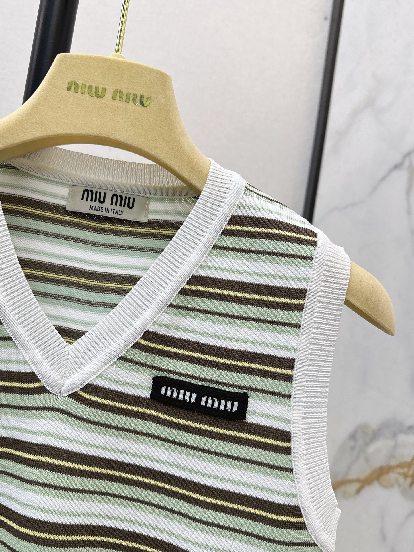 26SS NEW stripe knitted vest