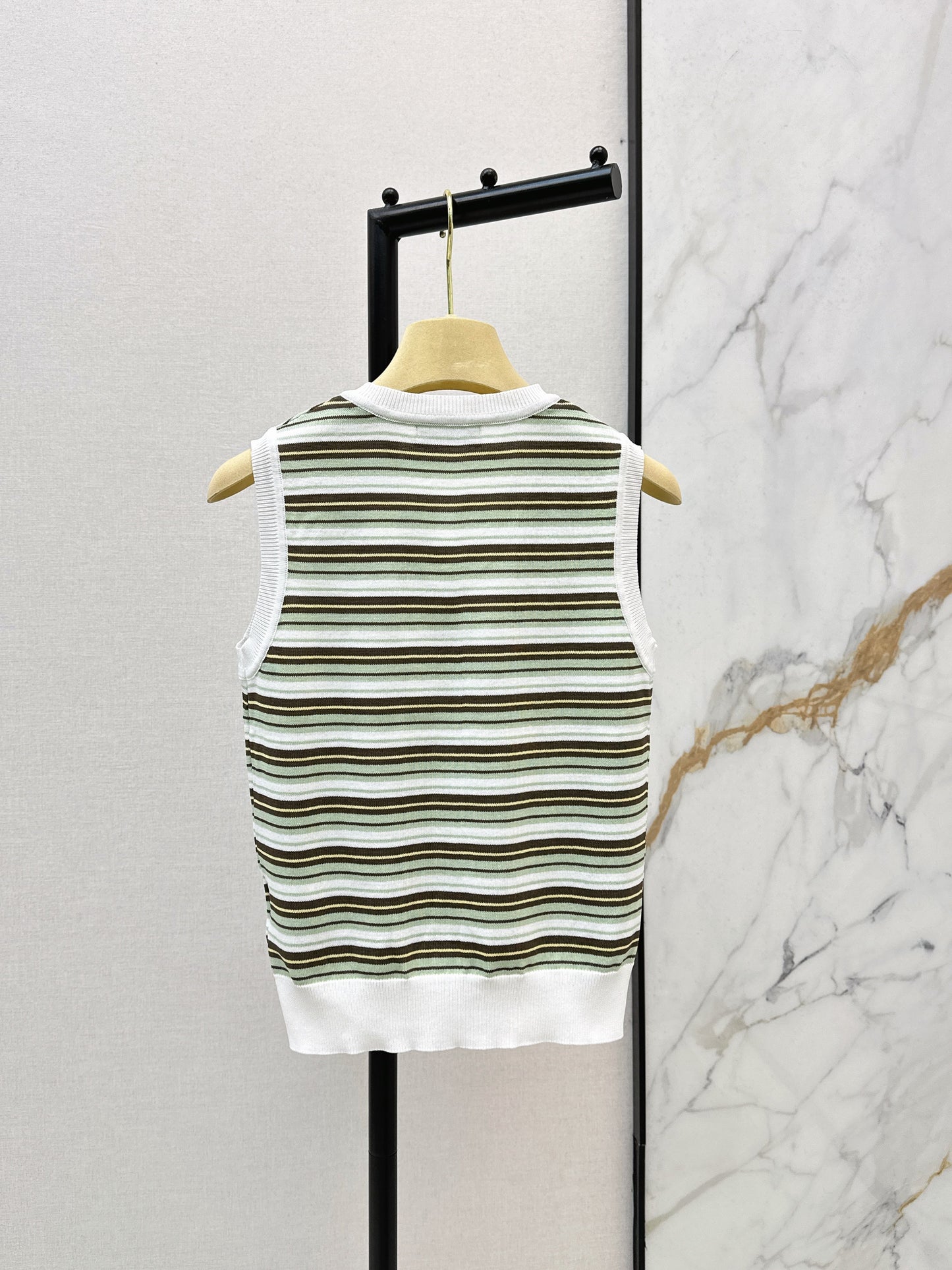 26SS NEW stripe knitted vest
