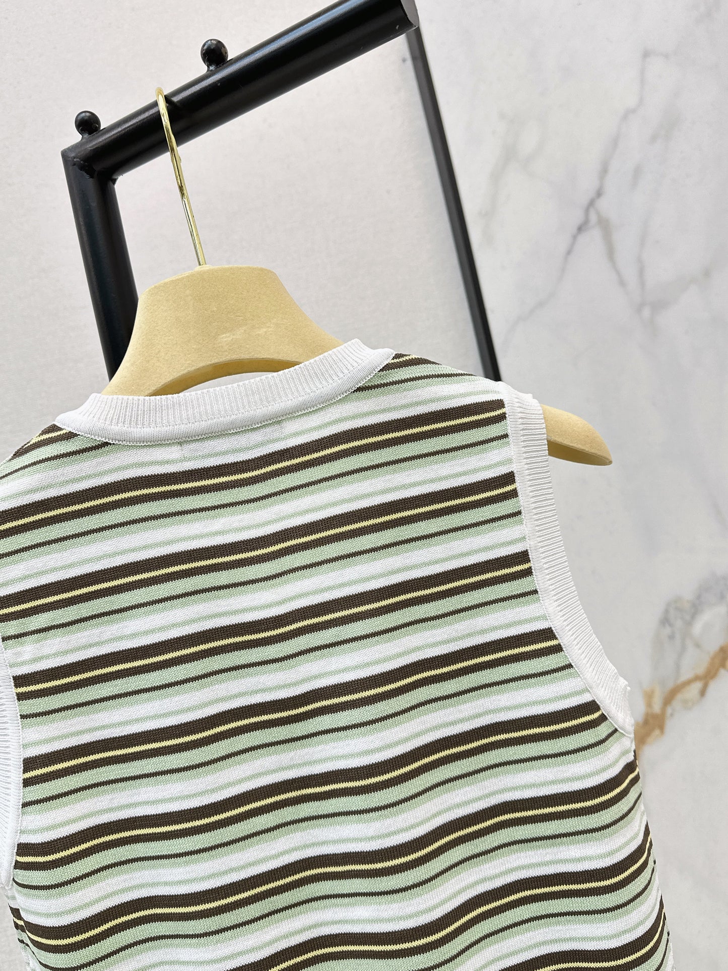 26SS NEW stripe knitted vest