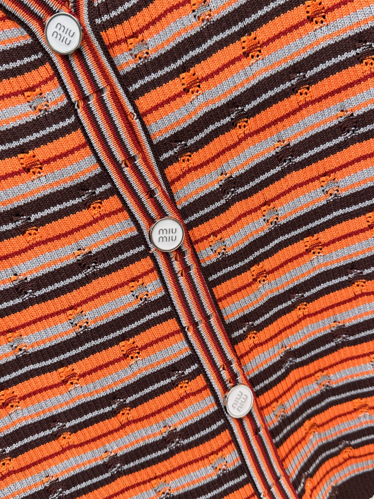 26SS NEW stripe short sleeve kini cardigan