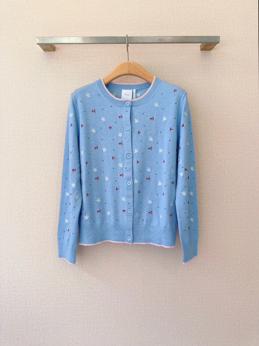 26SS NEW Meet the starry flower cluster knitted cardigan