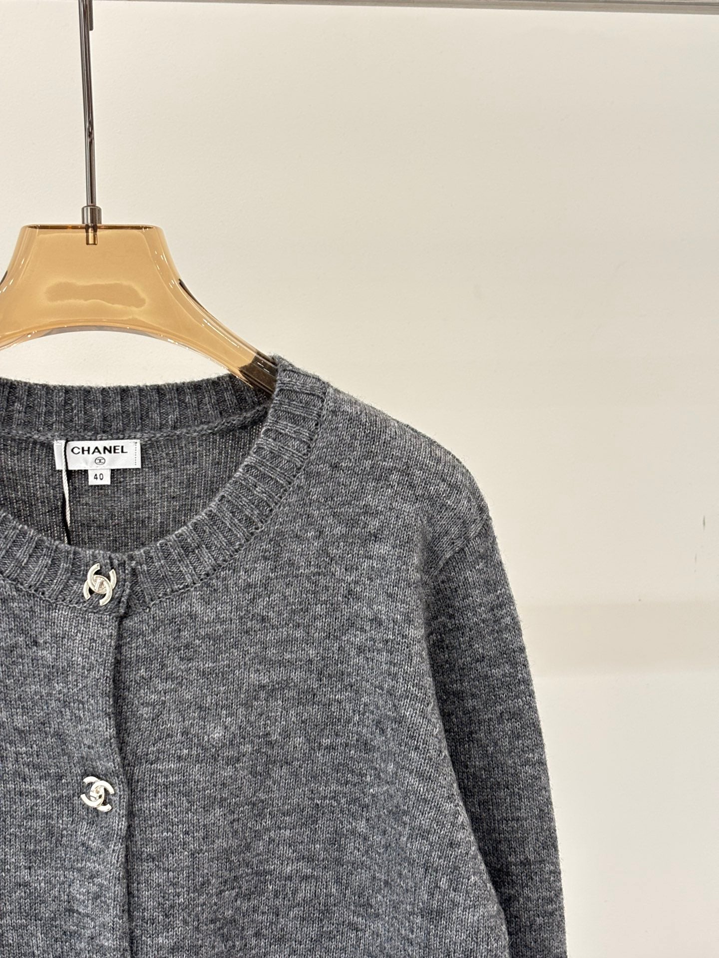 🔥HOT🔥26SS NEW popular round neck metal press button casual knitted cardigan