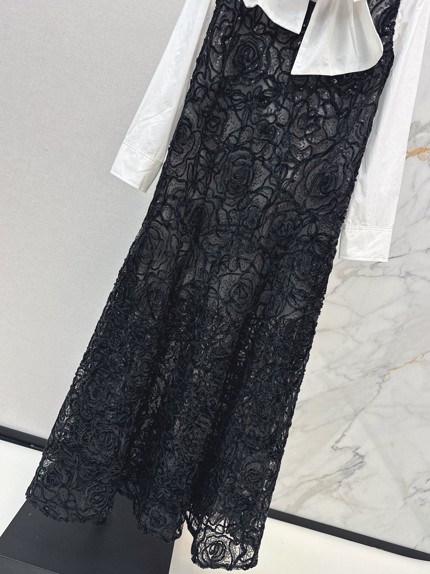 26SS NEW Classic black and white matching suit