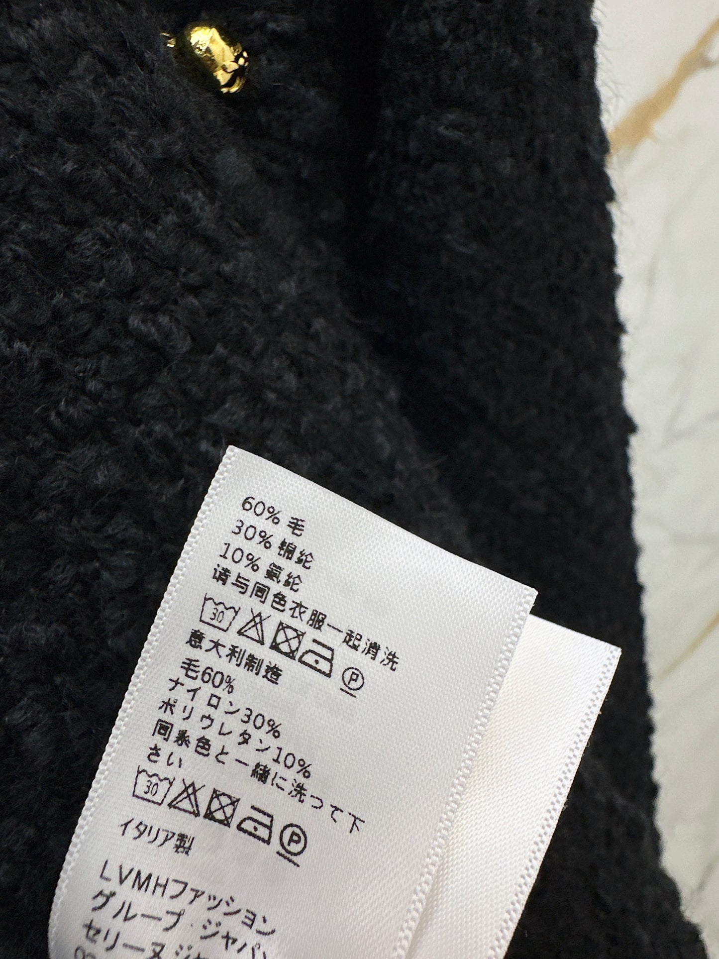 26SS NEW Double-breasted black jacket with special-shaped buttons