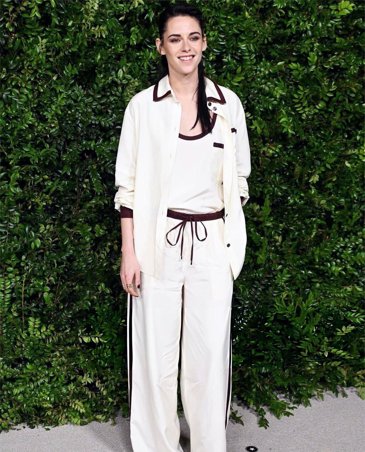 26SS NEW Burgundy contrasting high-waisted straight wide-leg pants