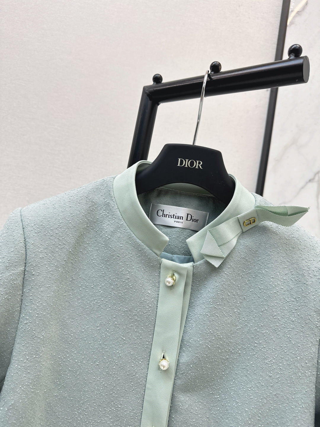 26SS NEW mint green bow coat
