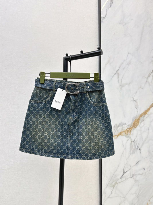 26SS NEW logo jacquard skirt