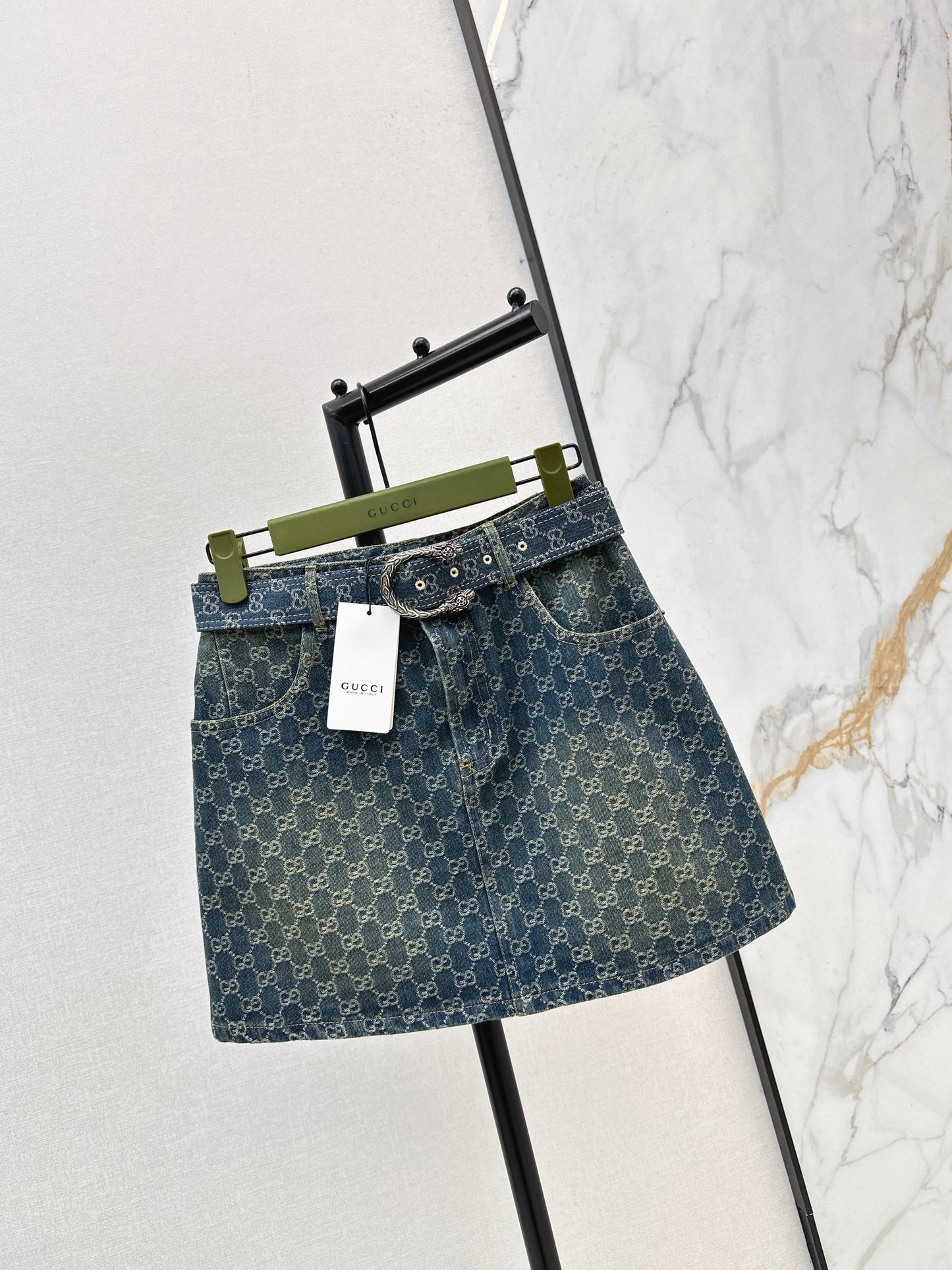 26SS NEW logo jacquard skirt