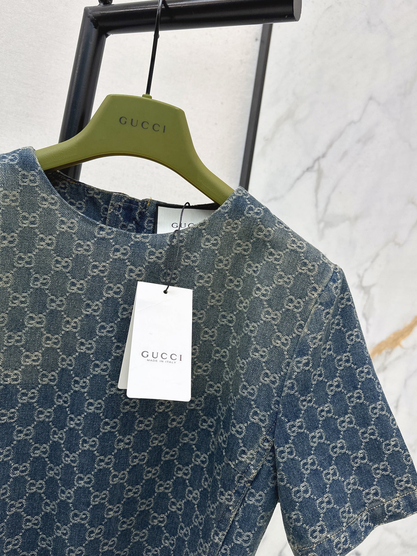 26SS NEW logo jacquard short-sleeved dress