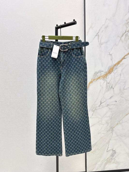 26SS NEW logo jacquard jeans