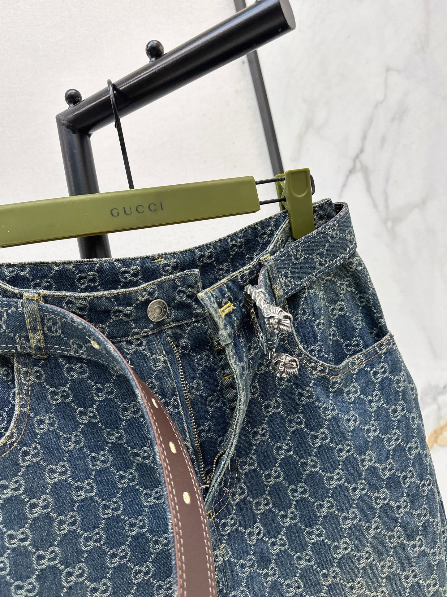26SS Jeans mit neuem Logo-Jacquard