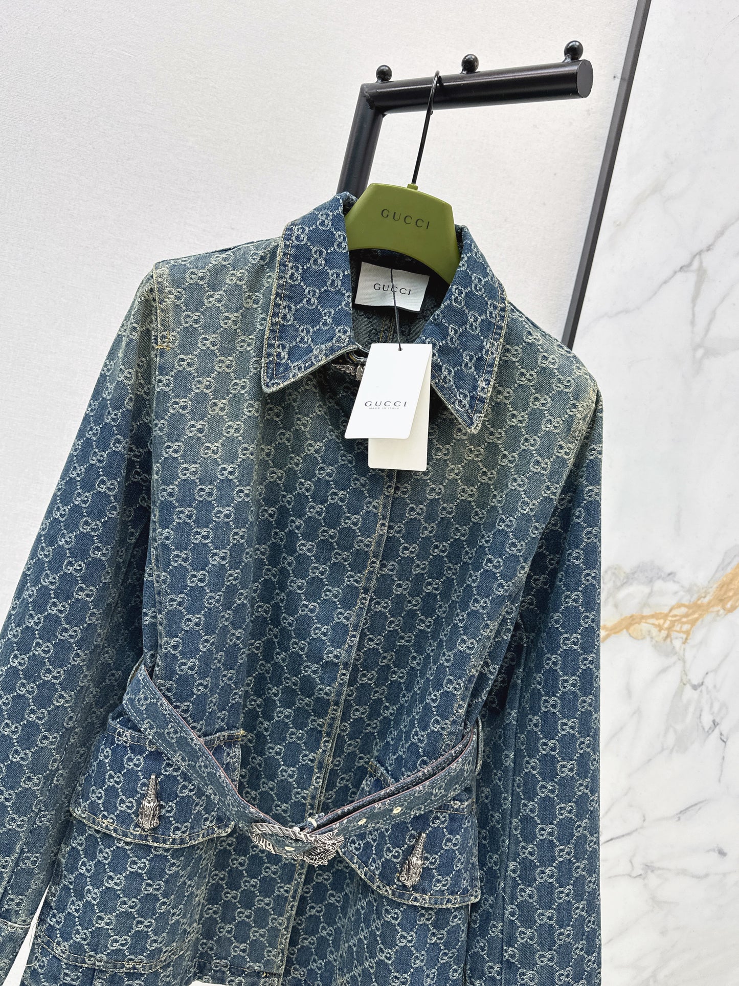 26SS NEW logo jacquard denim jacket