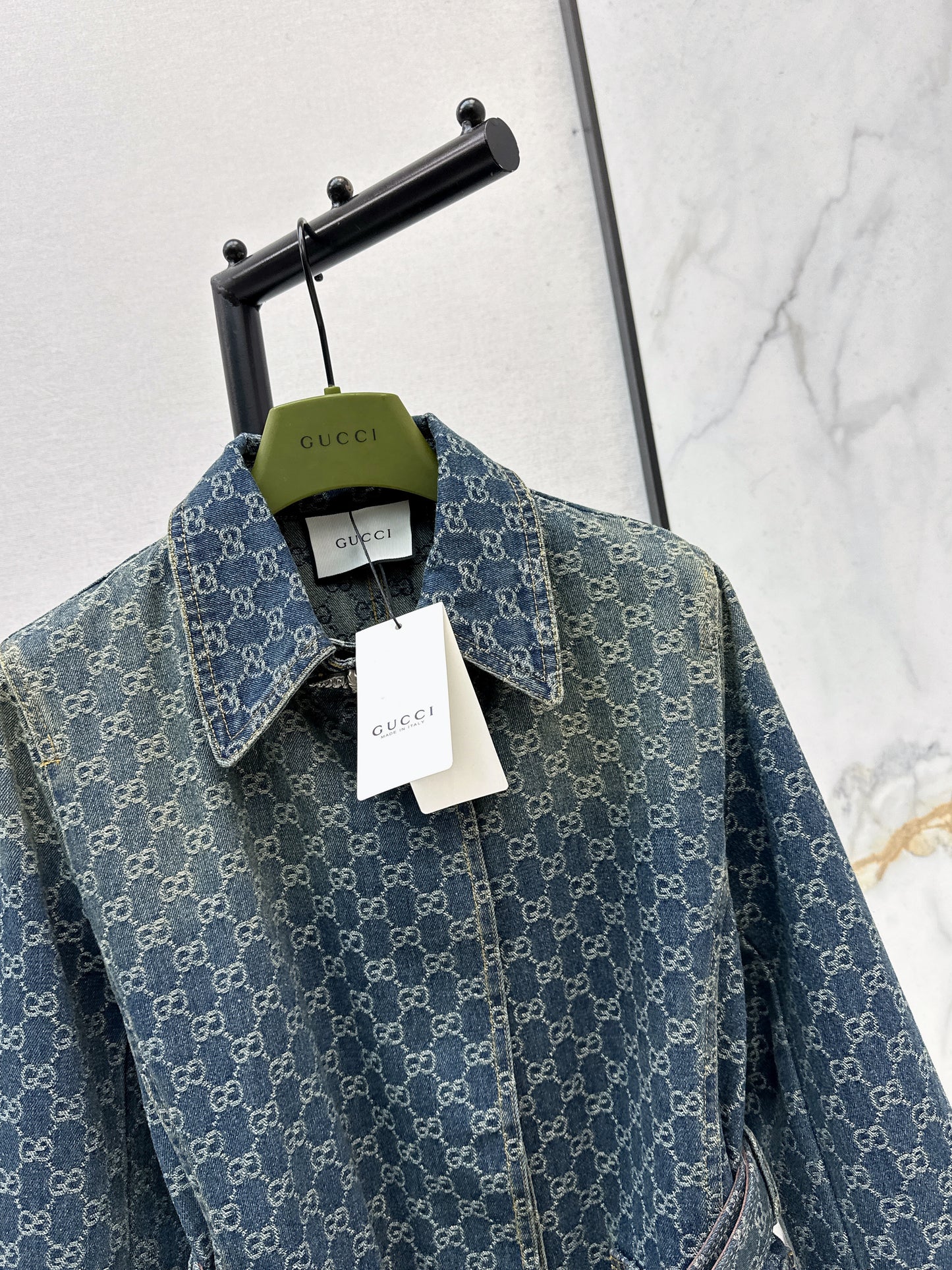26SS NEW logo jacquard denim jacket