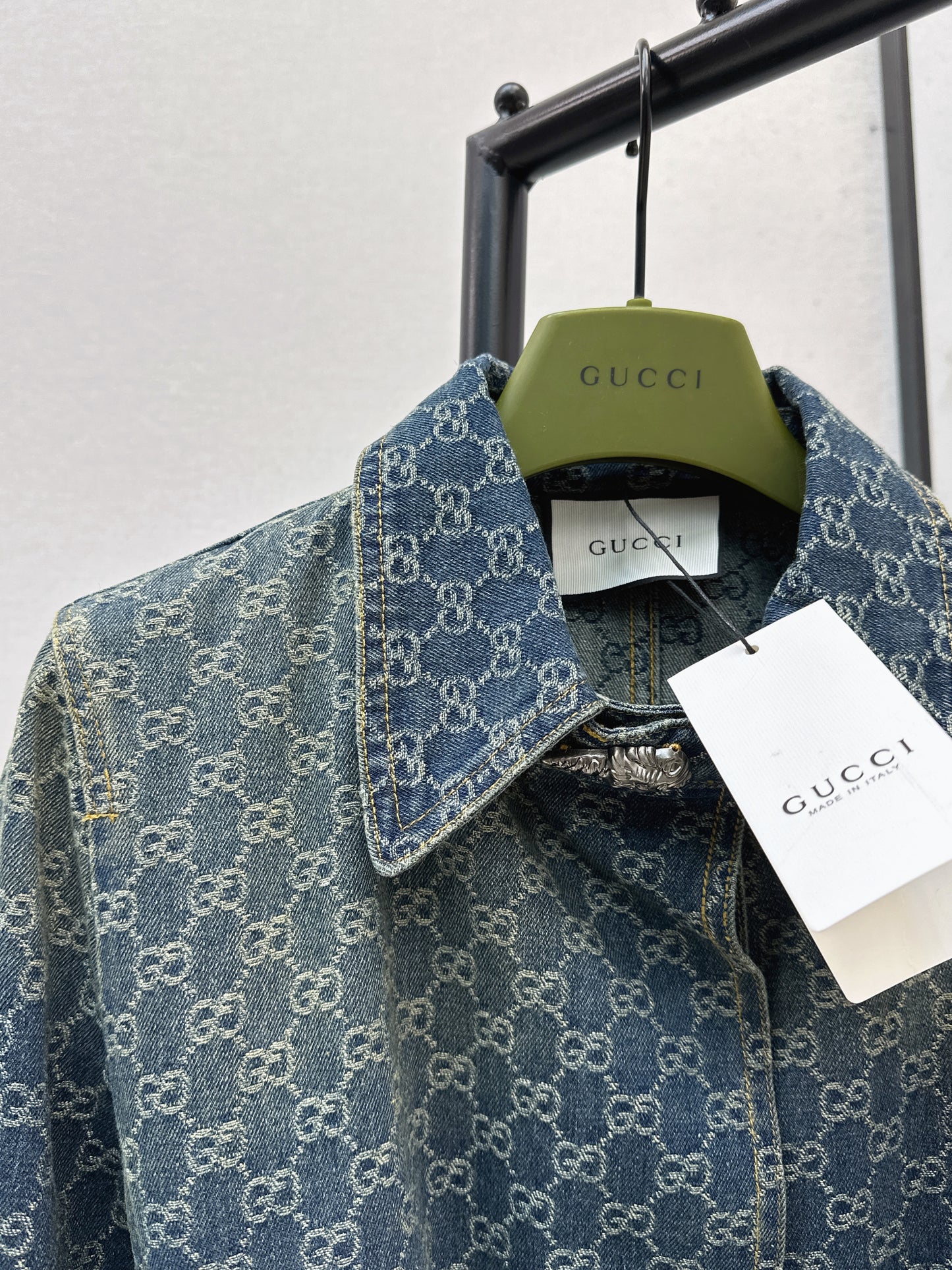 26SS NEW logo jacquard denim jacket