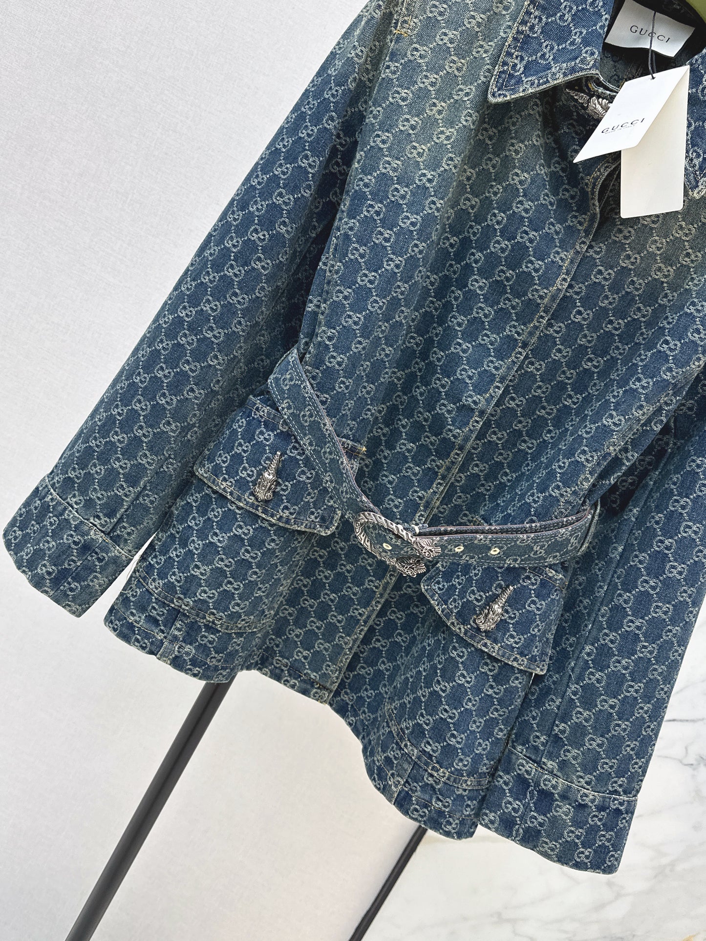 26SS NEW logo jacquard denim jacket