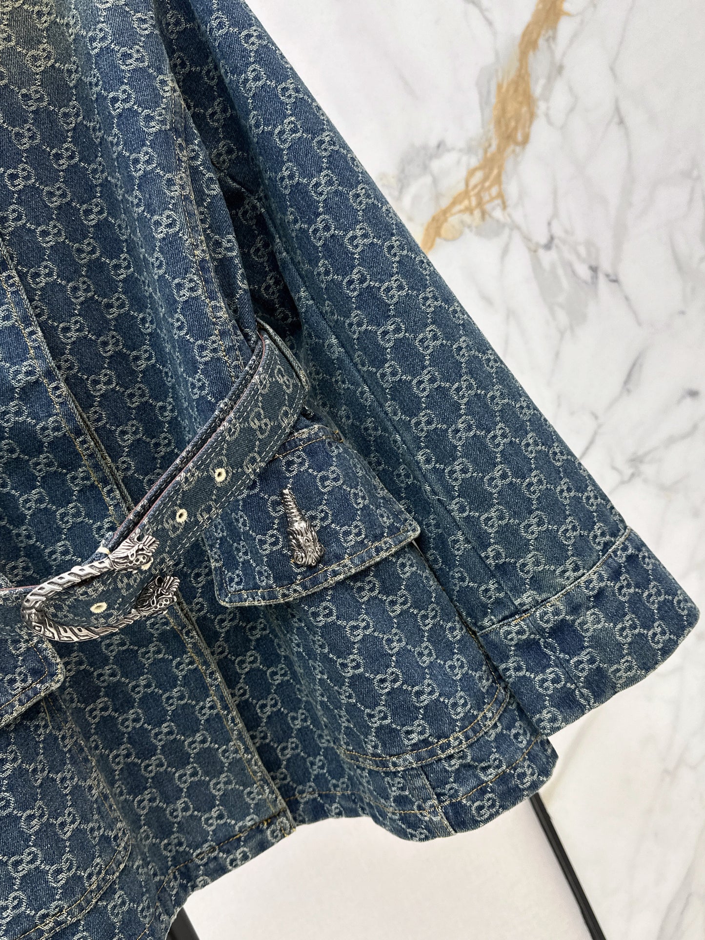 26SS NEW logo jacquard denim jacket