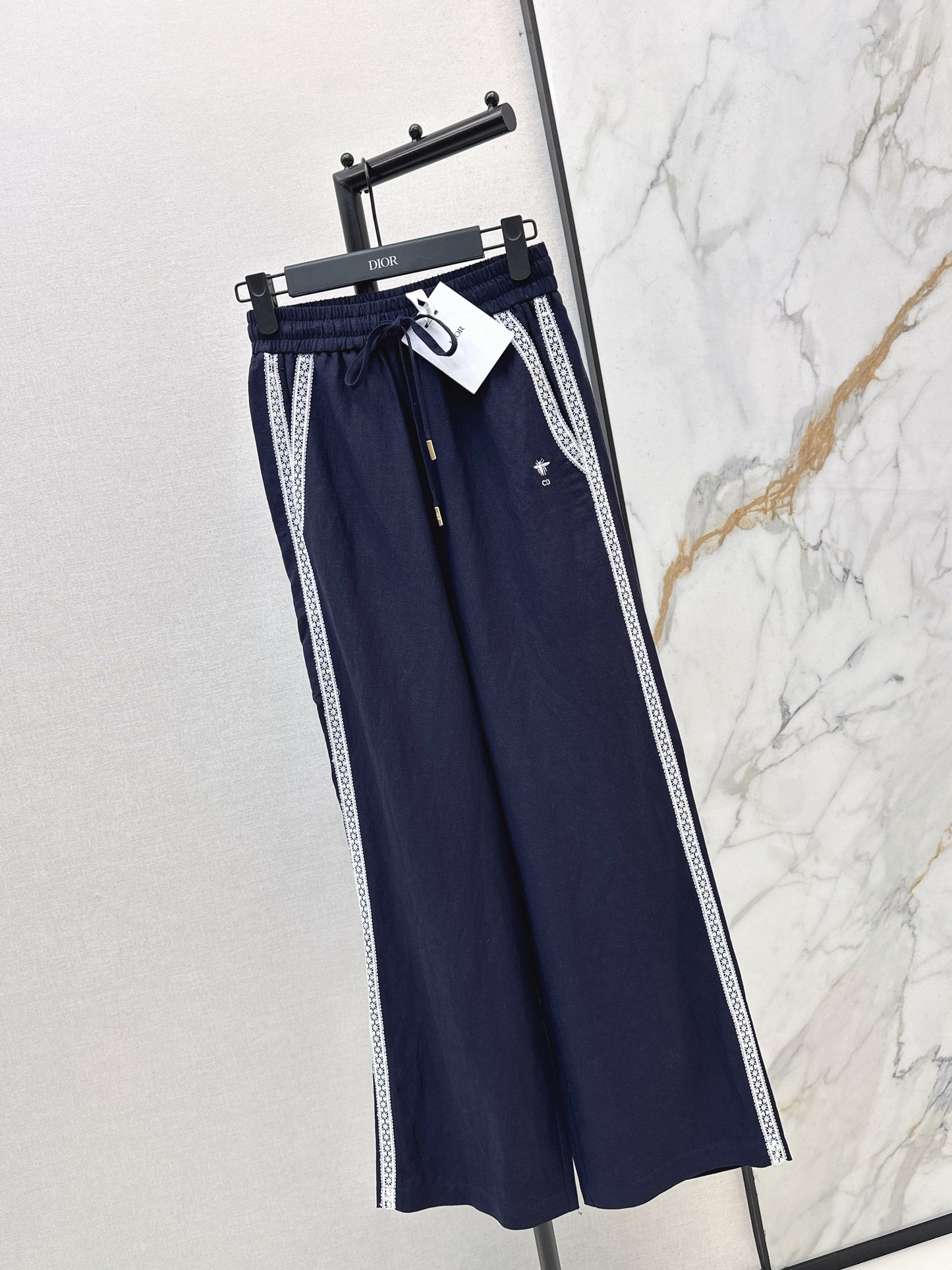 26SS NEW Lace decorated straight trousers