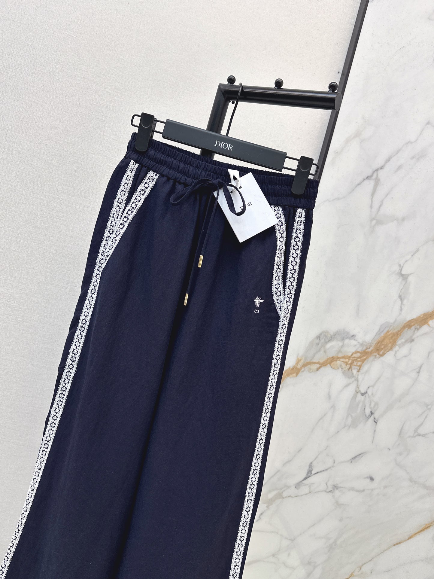 26SS NEW Lace decorated straight trousers