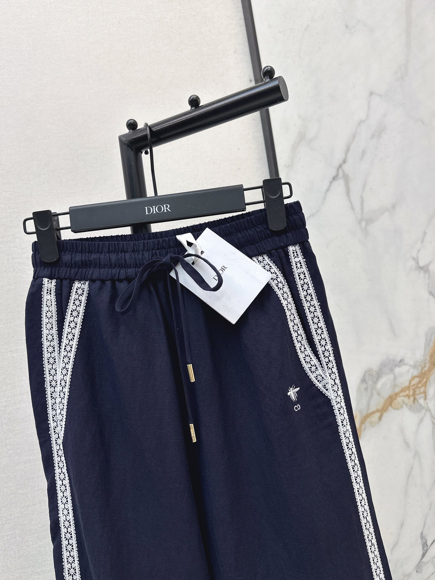 26SS NEW Lace decorated straight trousers