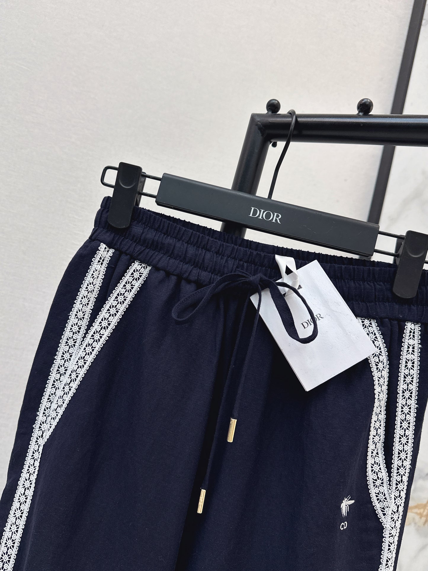 26SS NEW Lace decorated straight trousers