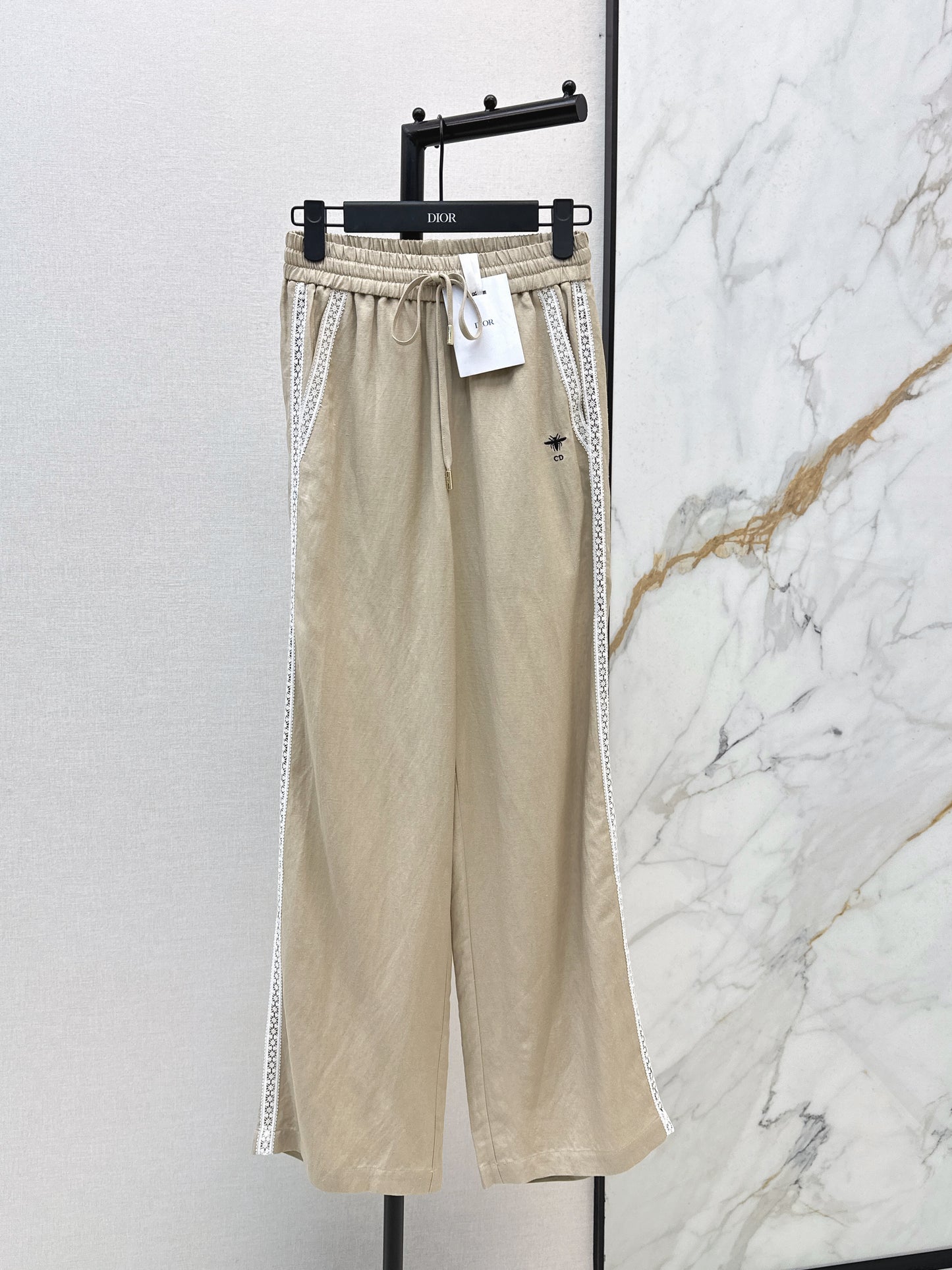 26SS NEW Lace decorated straight trousers