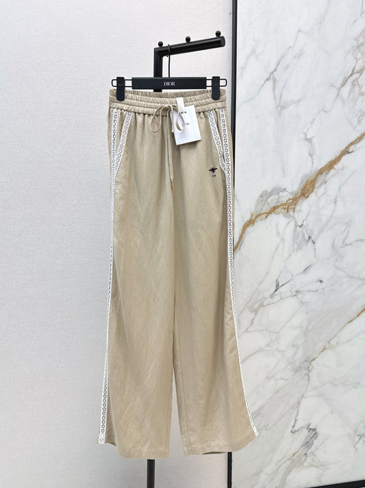 26SS NEW Lace decorated straight trousers