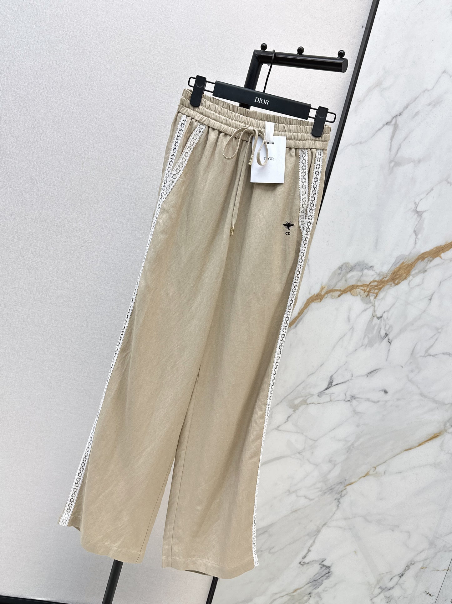 26SS NEW Lace decorated straight trousers