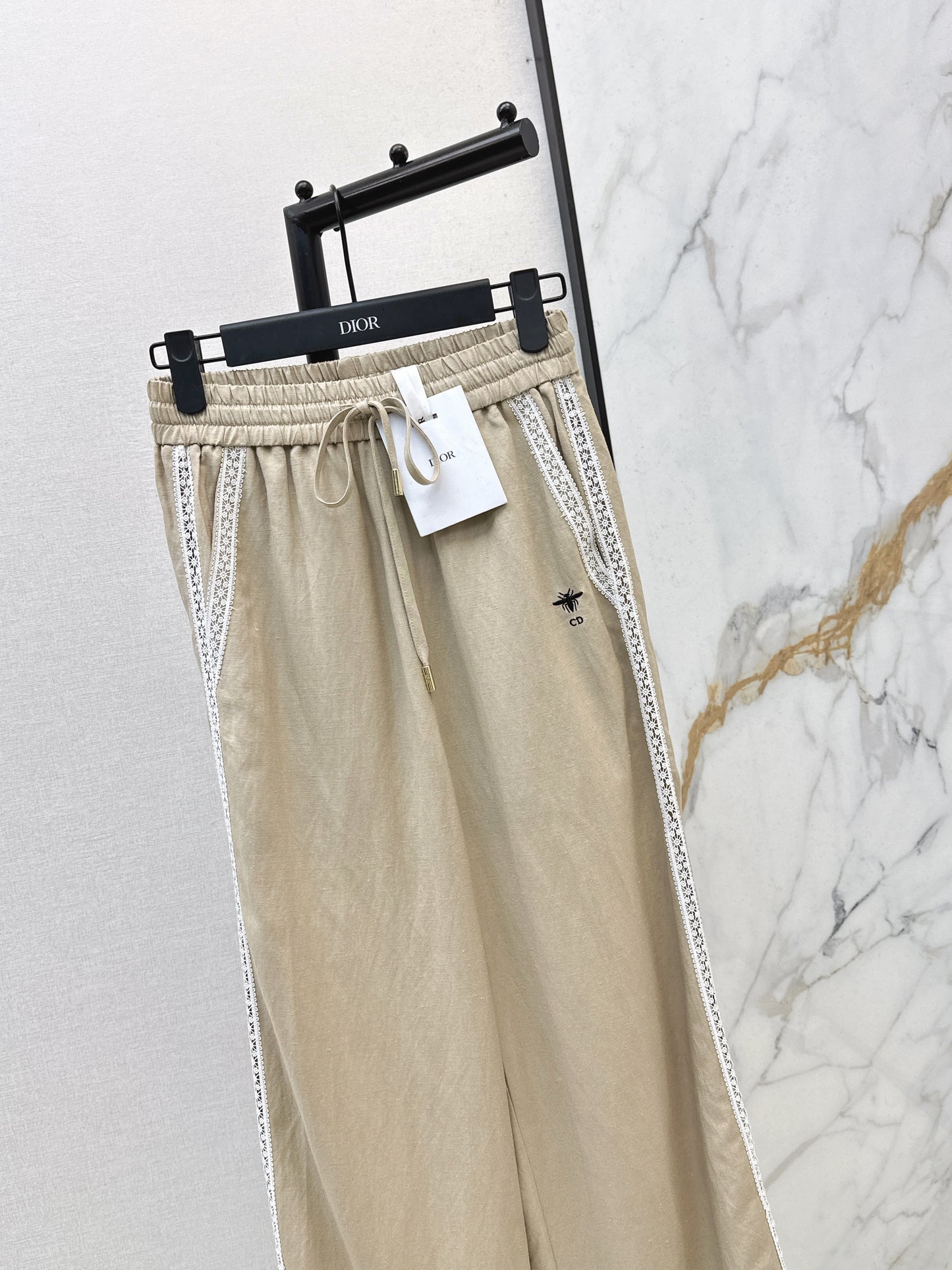 26SS NEW Lace decorated straight trousers